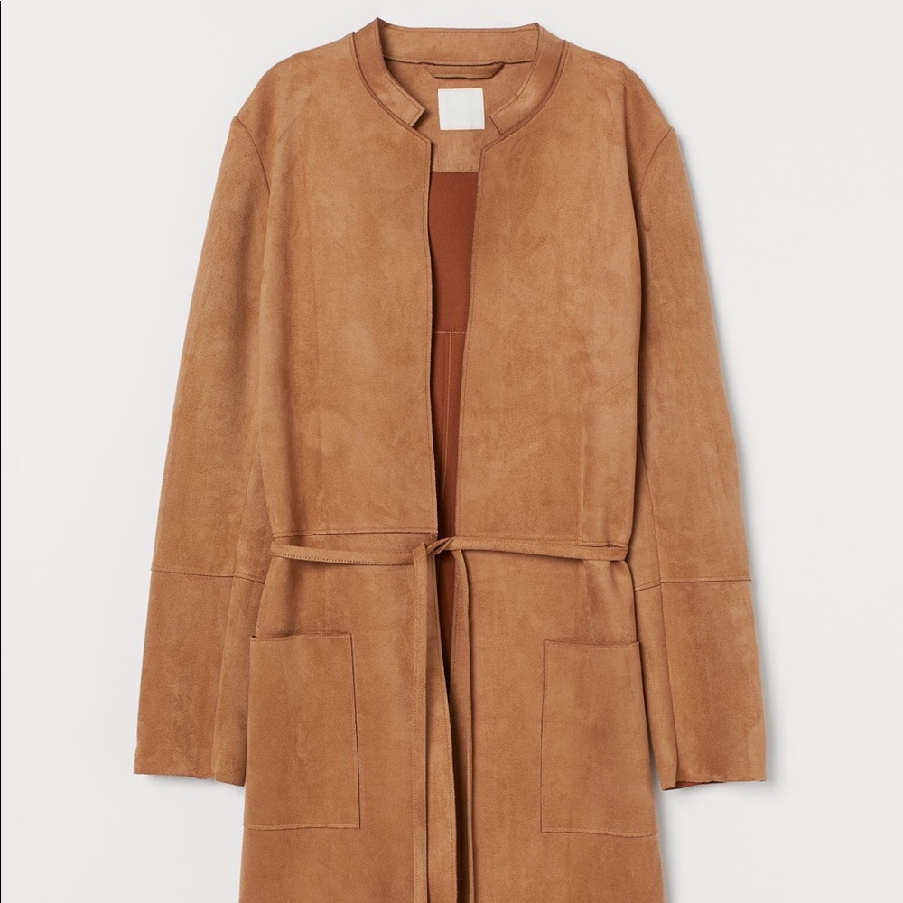 Faux Suede Coat